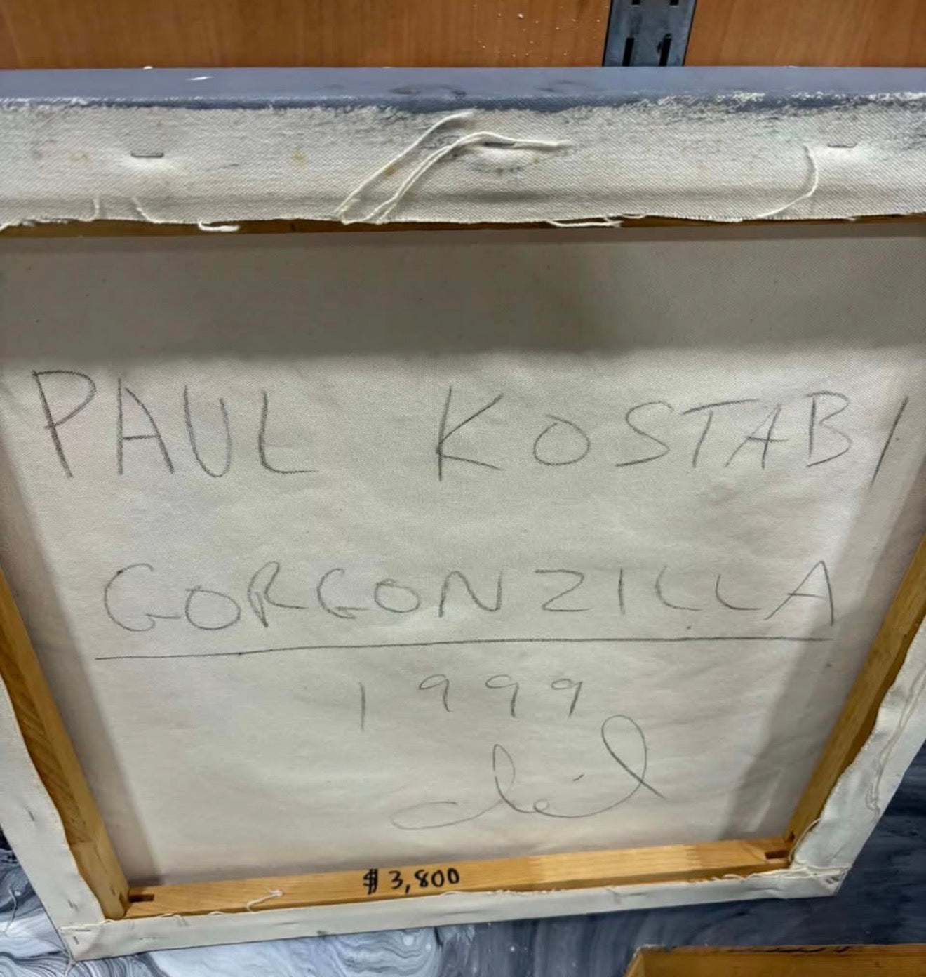 Paul Kostabi: Gorgonzilla Painting 1999