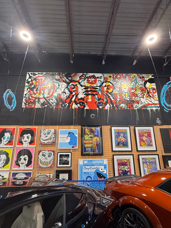 Speedy Graphito "Loading" Large Scale 5 Panel Artwork 2012