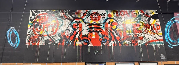 Speedy Graphito "Loading" Large Scale 5 Panel Artwork 2012