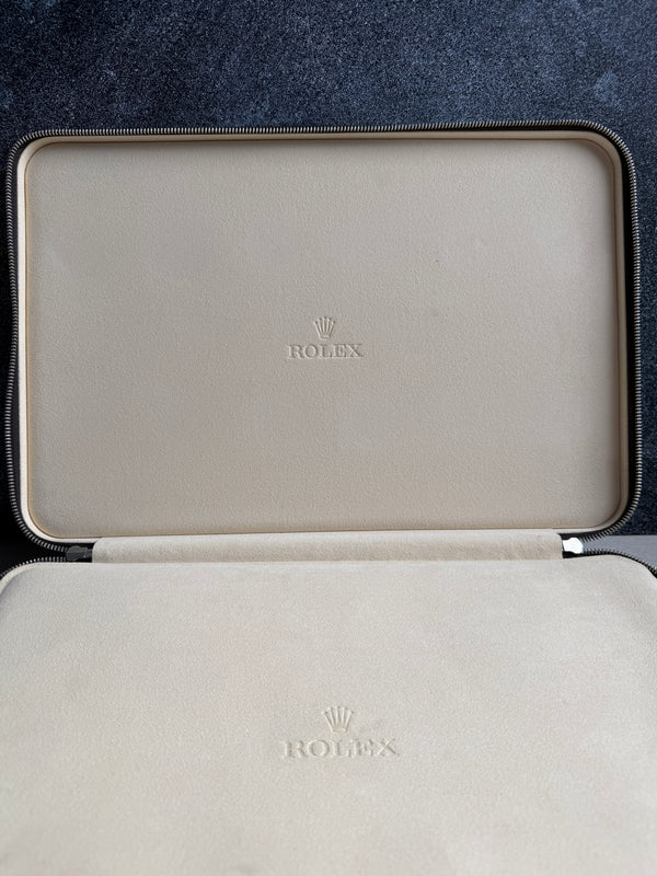 Rolex 12 Watch Travel Case Canvas & Suede