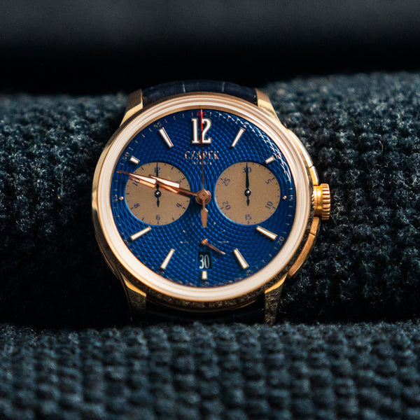 Czapek & Cie Faubourg de Cracovie Ocean d’Or 5N – 41.5mm Blue Dial Rose Gold