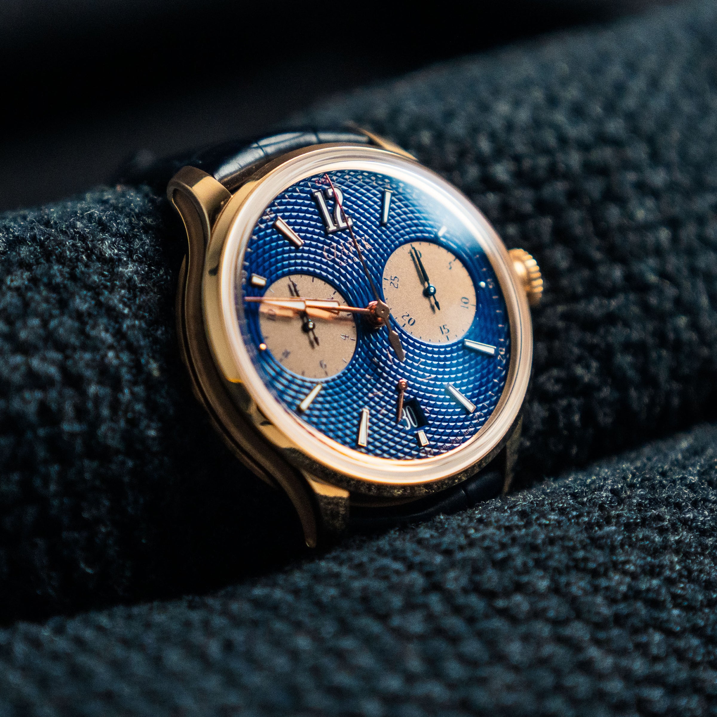 Czapek & Cie Faubourg de Cracovie Ocean d’Or 5N – 41.5mm Blue Dial Rose Gold