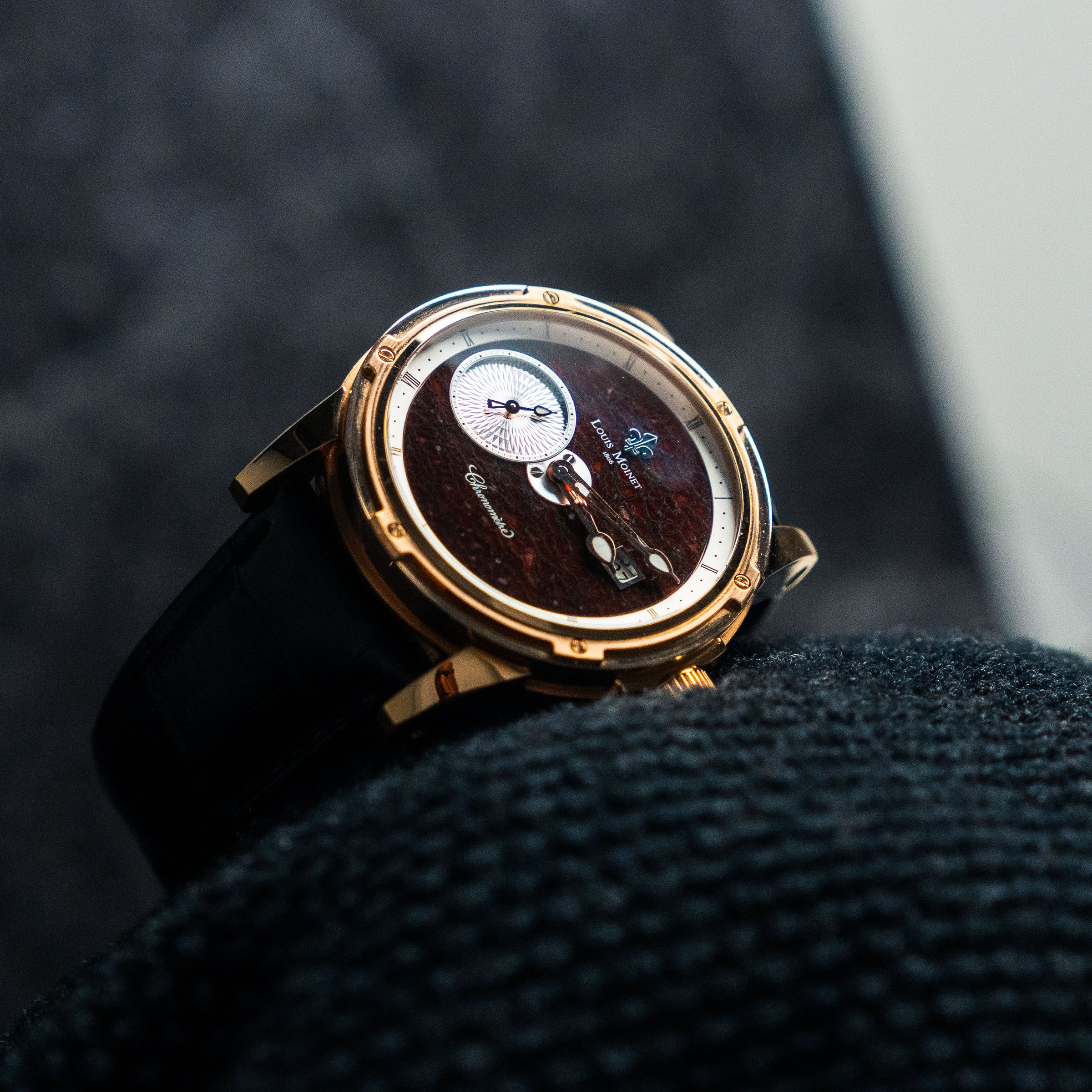 LOUIS MOINET MECANOGRAPH JURASSIC DINOSAUR BONE – 43.5MM ROSE GOLD – LIMITED EDITION OF 12 (ONLY 6 RELEASED)