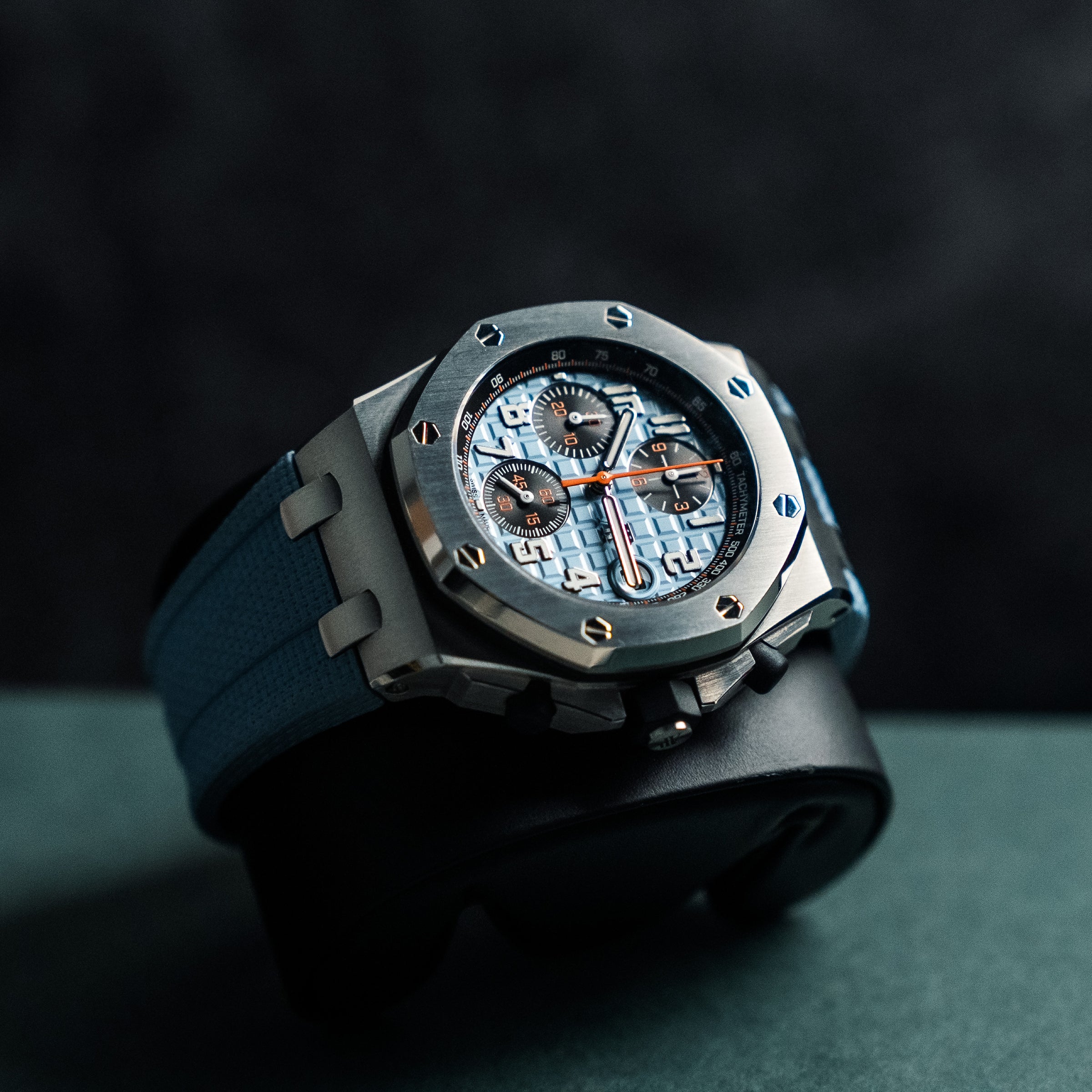 AUDEMARS PIGUET ROYAL OAK OFFSHORE 42MM BLUE MÉGA TAPISSERIE – REF. 26238ST.OO.A340CA.01