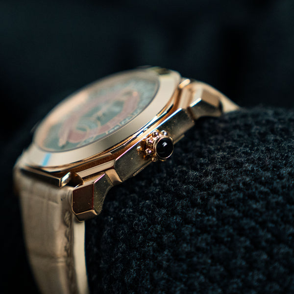 GERALD GENTA OCTO BI-RETRO – 44MM PINK GOLD BLACK & RED – REF. OBR.Y.50