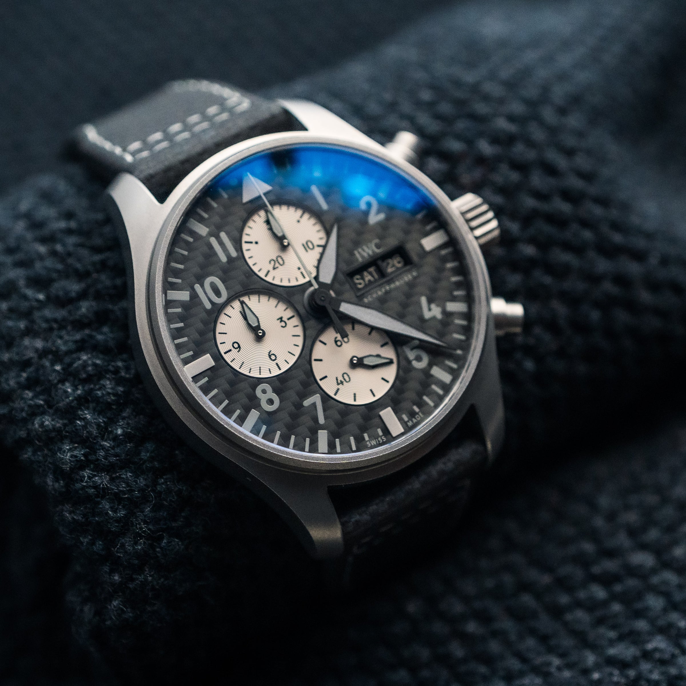 IWC PILOT CHRONOGRAPH PILOT’S CHRONO “AMG EDITION” TITANIUM CARBON FIBER 43MM IW377903