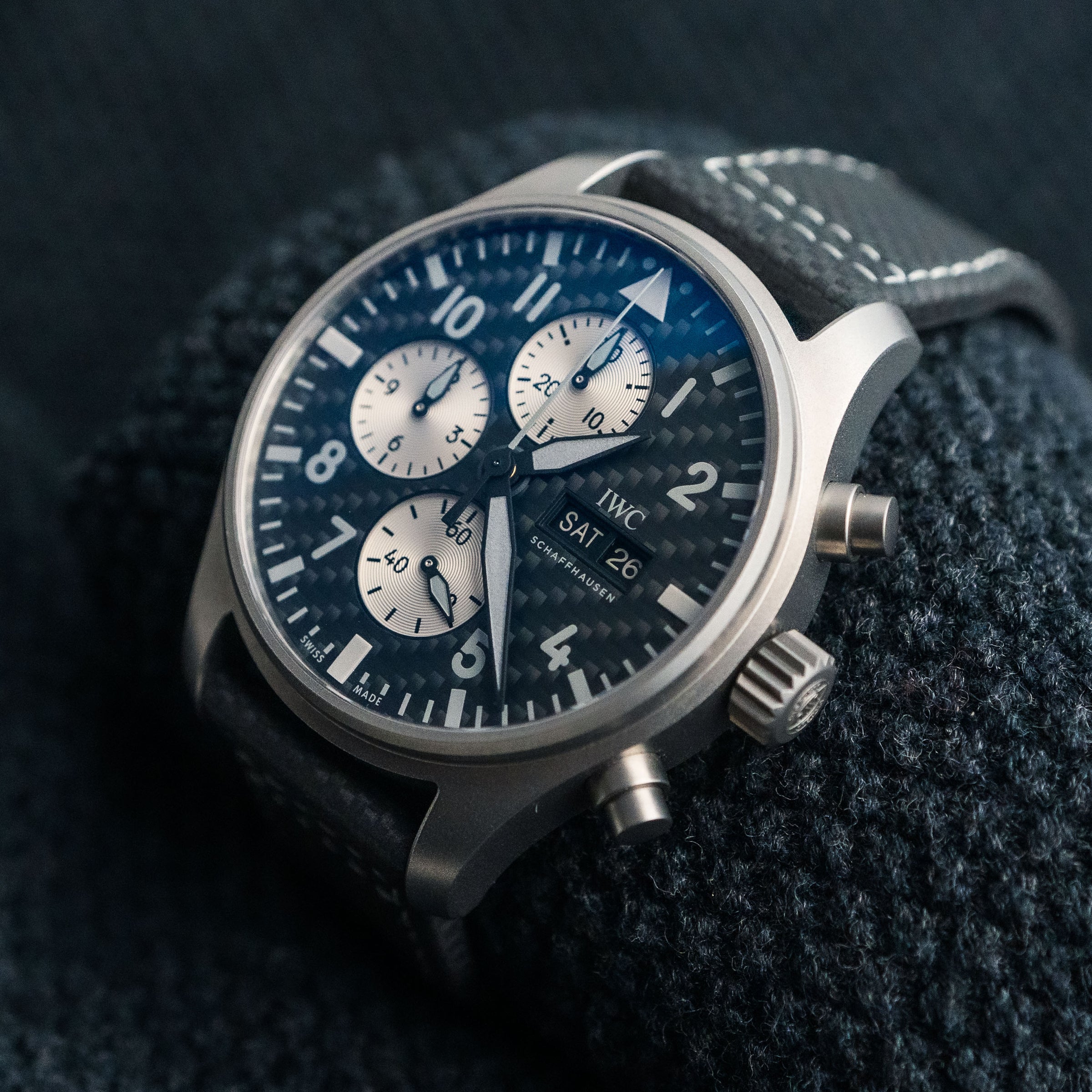 IWC PILOT CHRONOGRAPH PILOT’S CHRONO “AMG EDITION” TITANIUM CARBON FIBER 43MM IW377903