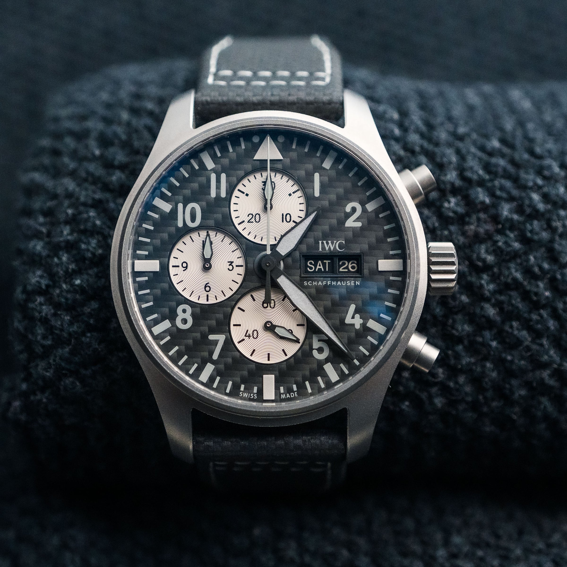 IWC PILOT CHRONOGRAPH PILOT’S CHRONO “AMG EDITION” TITANIUM CARBON FIBER 43MM IW377903