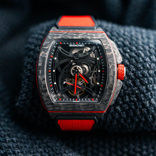 BIANCHET CARBON RED TOURBILLON B1.618 OPENWORK LIMITED TO 21 PIECES