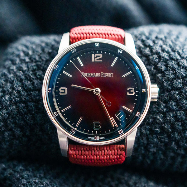 AUDEMARS PIGUET CODE 11.59 15210BC.OO.A500KB.01 WHITE GOLD BURGUNDY DIAL