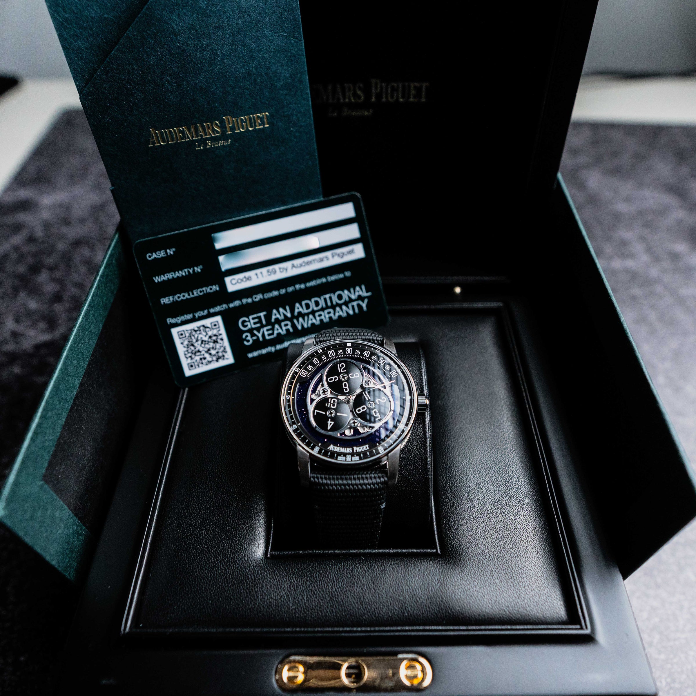 AUDEMARS PIGUET CODE 11:59 STARWHEEL 15212NB.OO.A002KB.01 41MM MEN’S WATCH