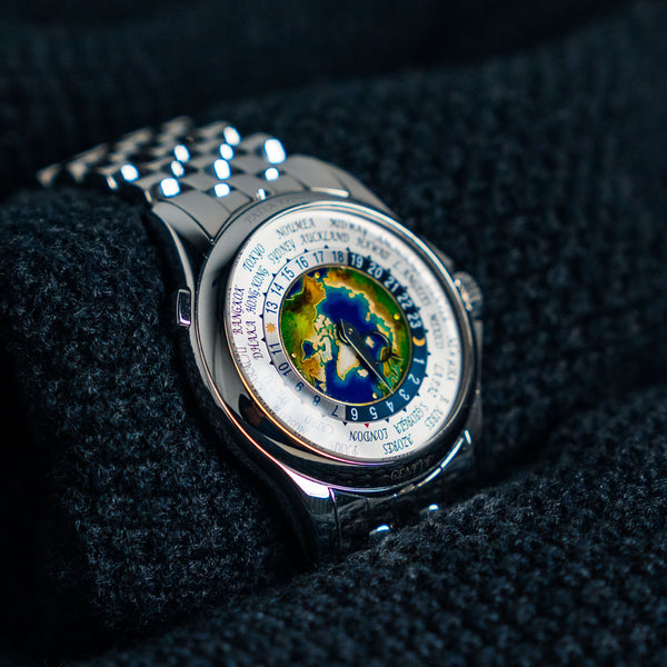 2018 PATEK PHILIPPE WORLD TIME 5131/1P-001 39.5MM PLATINUM