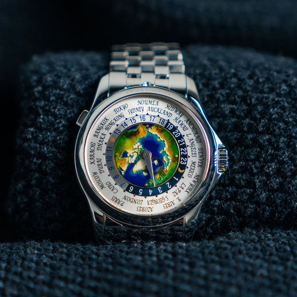 2018 PATEK PHILIPPE WORLD TIME 5131/1P-001 39.5MM PLATINUM