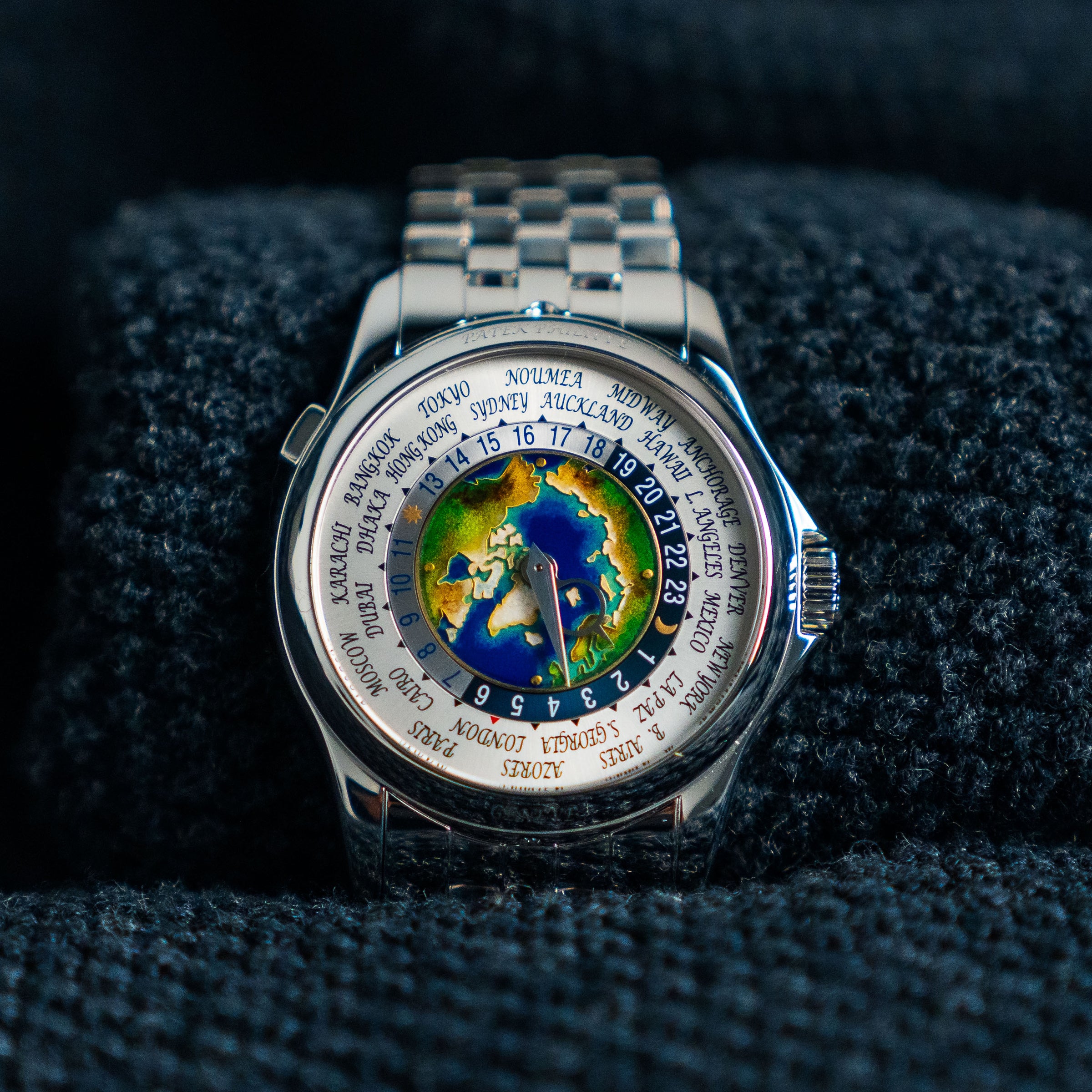 2018 PATEK PHILIPPE WORLD TIME 5131/1P-001 39.5MM PLATINUM