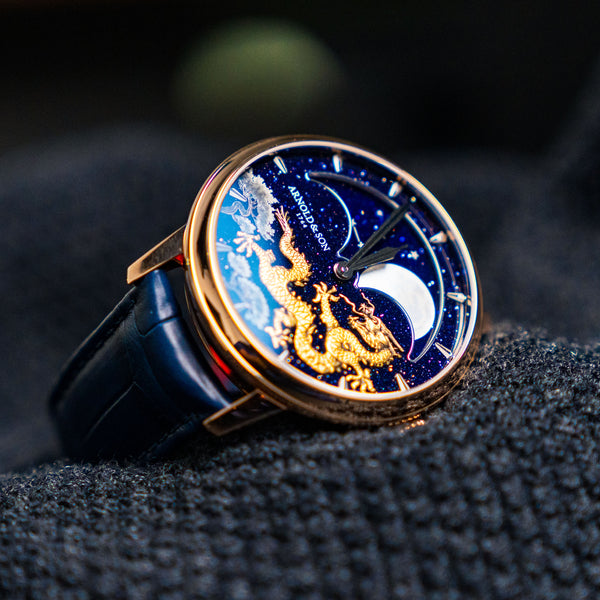 RARE ARNOLD & SON PERPETUAL MOON YEAR OF THE DRAGON LIMITED TO 8 PIECES