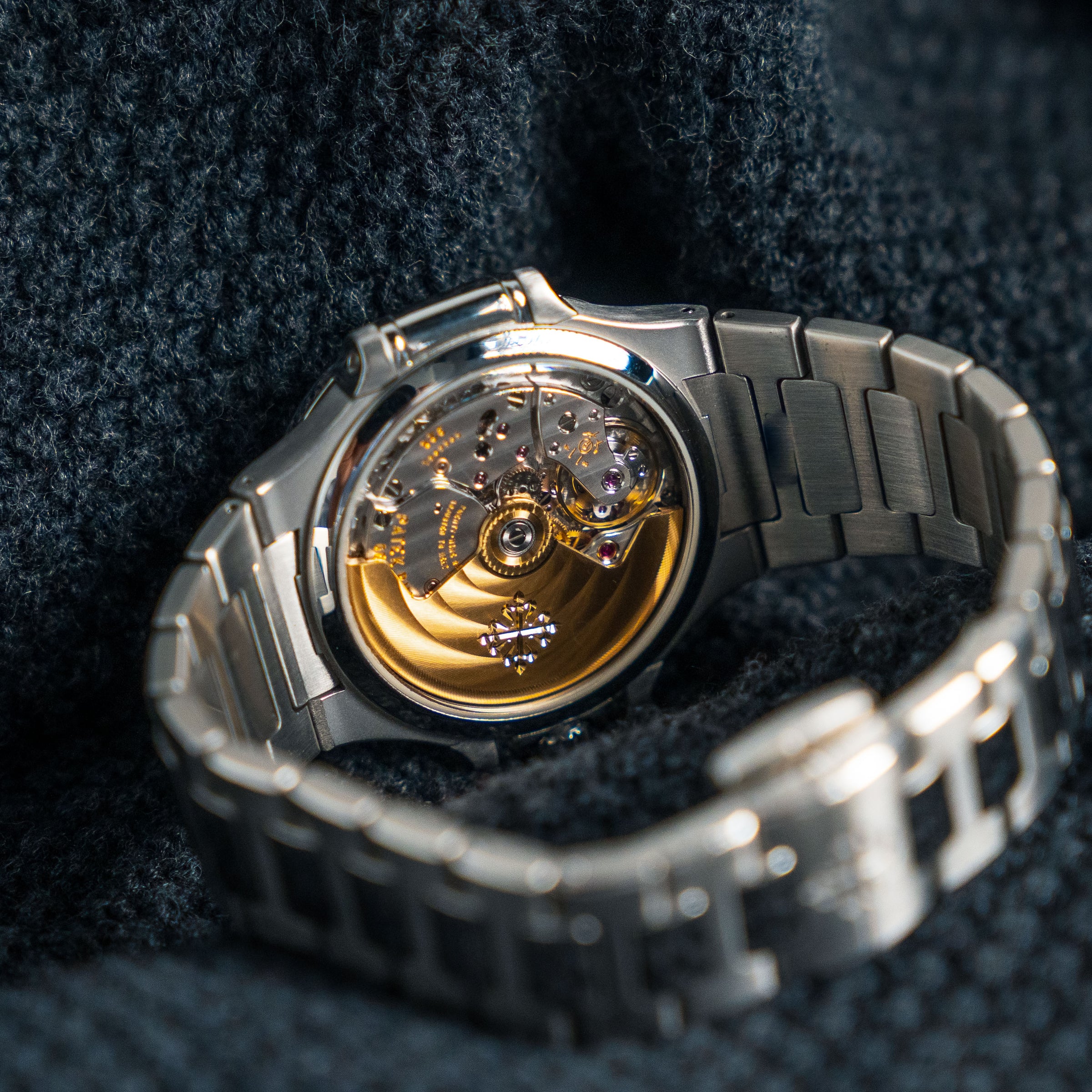 PATEK PHILIPPE NAUTILUS 7018/1A-010 STAINLESS STEEL BLUE DIAL DIAMONDS