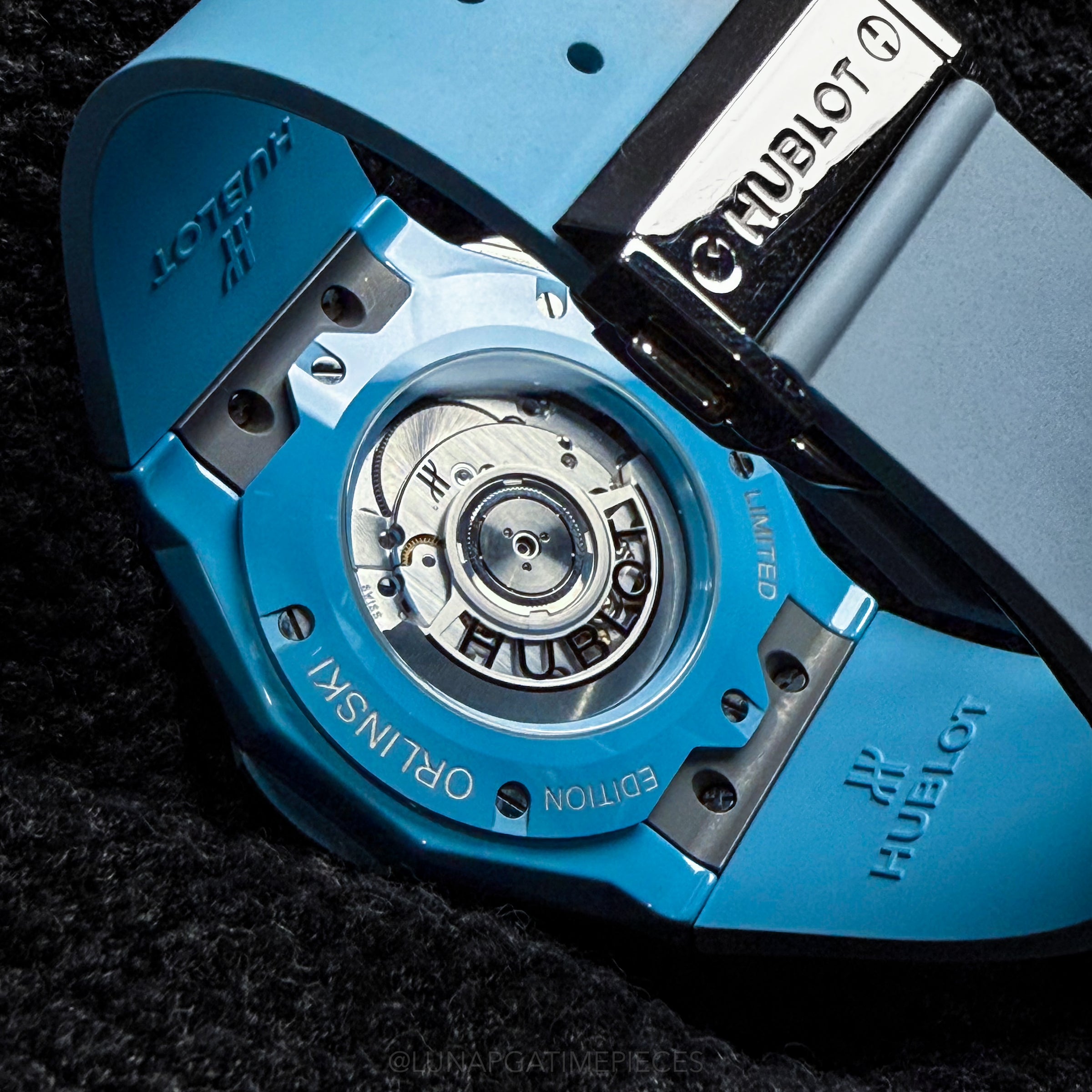 HUBLOT BABY BLUE ORLINSKI REF: 525.ES.0170.RX.ORL22 LIMITED EDITION