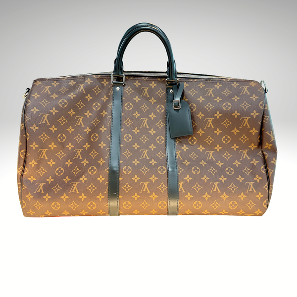 Louis Vuitton Keepall Bandouliere Monogram Macassar 55