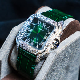 Green Dial Diamond Cartier