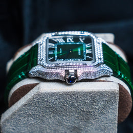 Green Dial Diamond Cartier