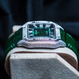 Green Dial Diamond Cartier