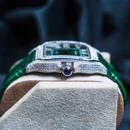 Green Dial Diamond Cartier