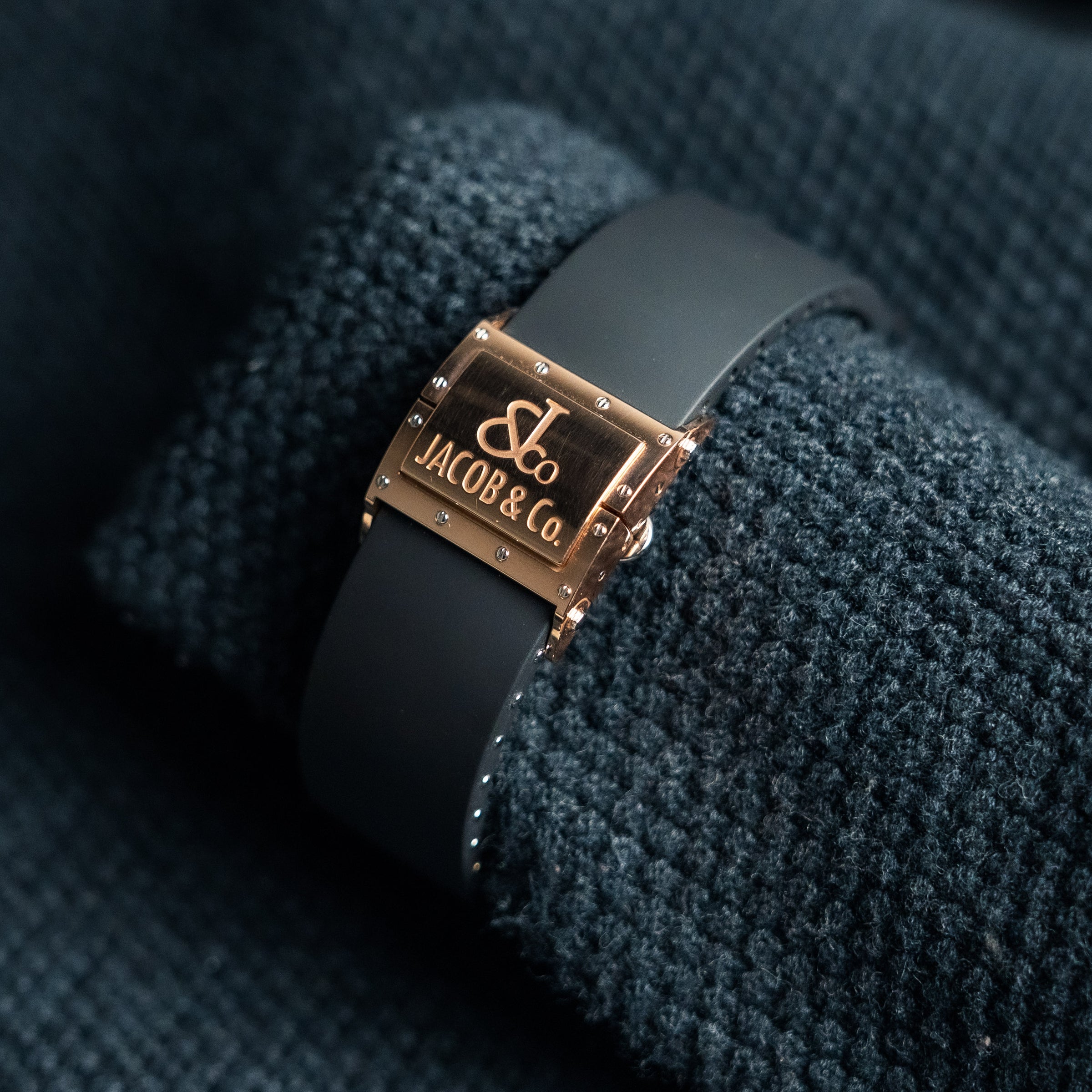 Jacob & Co. Epic II Chronograph – 46.4mm Rose Gold & Black – Ref. E2-PRGBCB