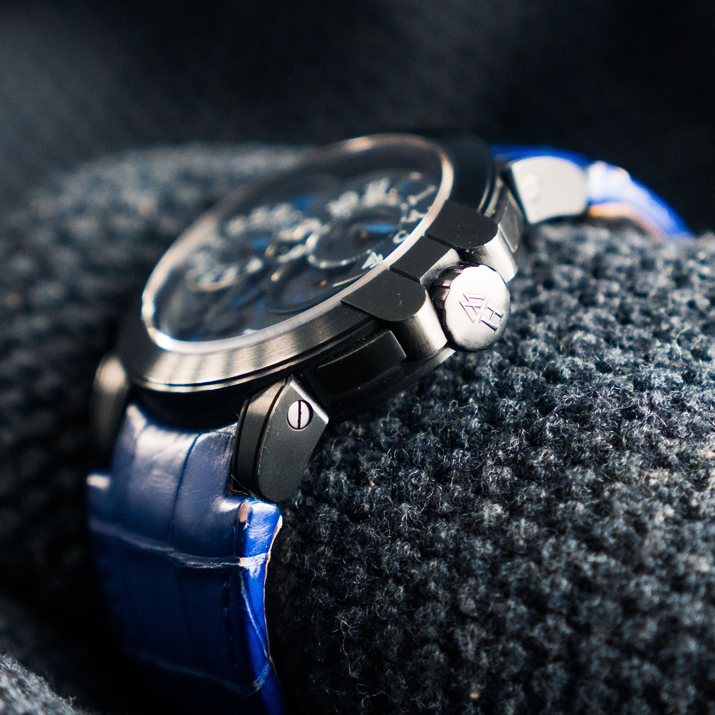 HARRY WINSTON, REF. 400-MATZ44ZK, OCEAN DUAL-TIME ZONE, A LIMITED EDITION STEEL PVD DUAL-TIME