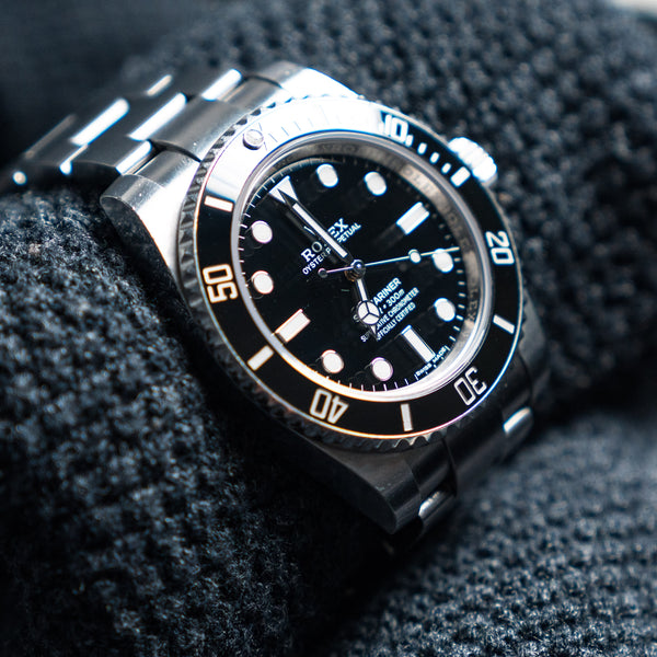 2018 Rolex Submariner "No Date" 114060 40mm Stainless Steel Black Dial Black Ceramic Bezel - Mint Full Set