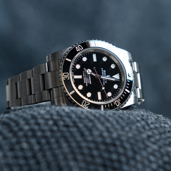 2018 Rolex Submariner "No Date" 114060 40mm Stainless Steel Black Dial Black Ceramic Bezel - Mint Full Set