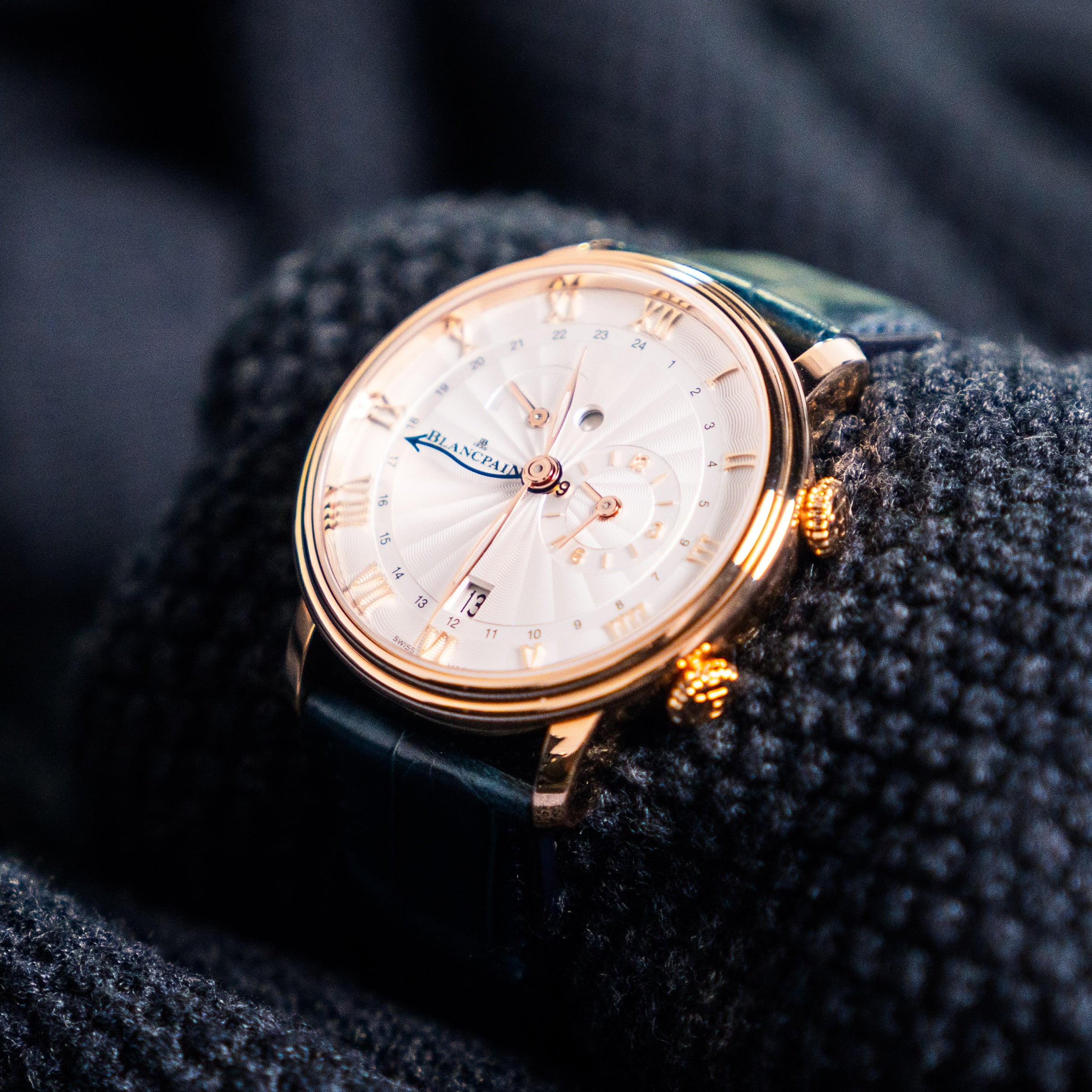 Blancpain Villeret Réveil GMT Ref. 6640 3642 55B