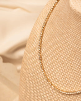 Luminous 10.37ct Lab Grown Diamond Tennis Necklace in 14k Yellow Gold