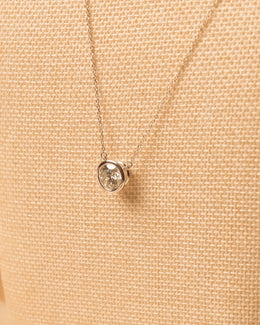 Timeless 3.00ct Lab Grown Diamond Bezel Solitaire Necklace in 14k White Gold