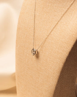 Timeless 3.00ct Lab Grown Diamond Bezel Solitaire Necklace in 14k White Gold - photo 3