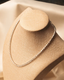 Dazzling 18.79ct Lab Grown Diamond Tennis Necklace in 14k White Gold - photo 3