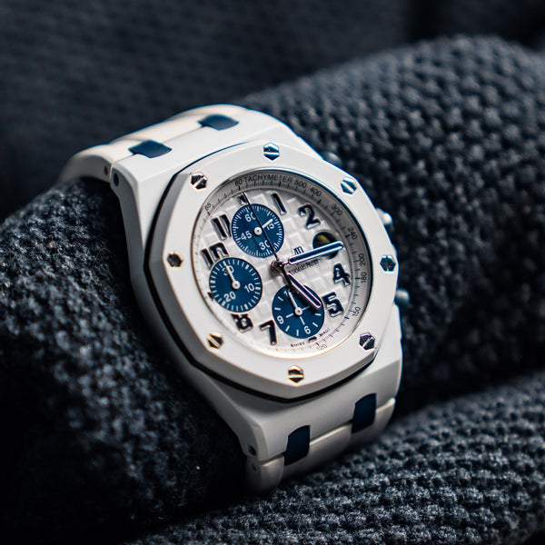 Audemars Piguet Royal Oak Offshore Chronograph “White Ceramic Tribute” – 42mm White Coated Stainless Steel – Ref. 26170ST.OO.D305CR.01