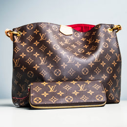 Louis Vuitton Monogram Graceful & Monogram Clemence Wallet Fuchsia Interior