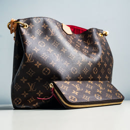 Louis Vuitton Monogram Graceful & Monogram Clemence Wallet Fuchsia Interior