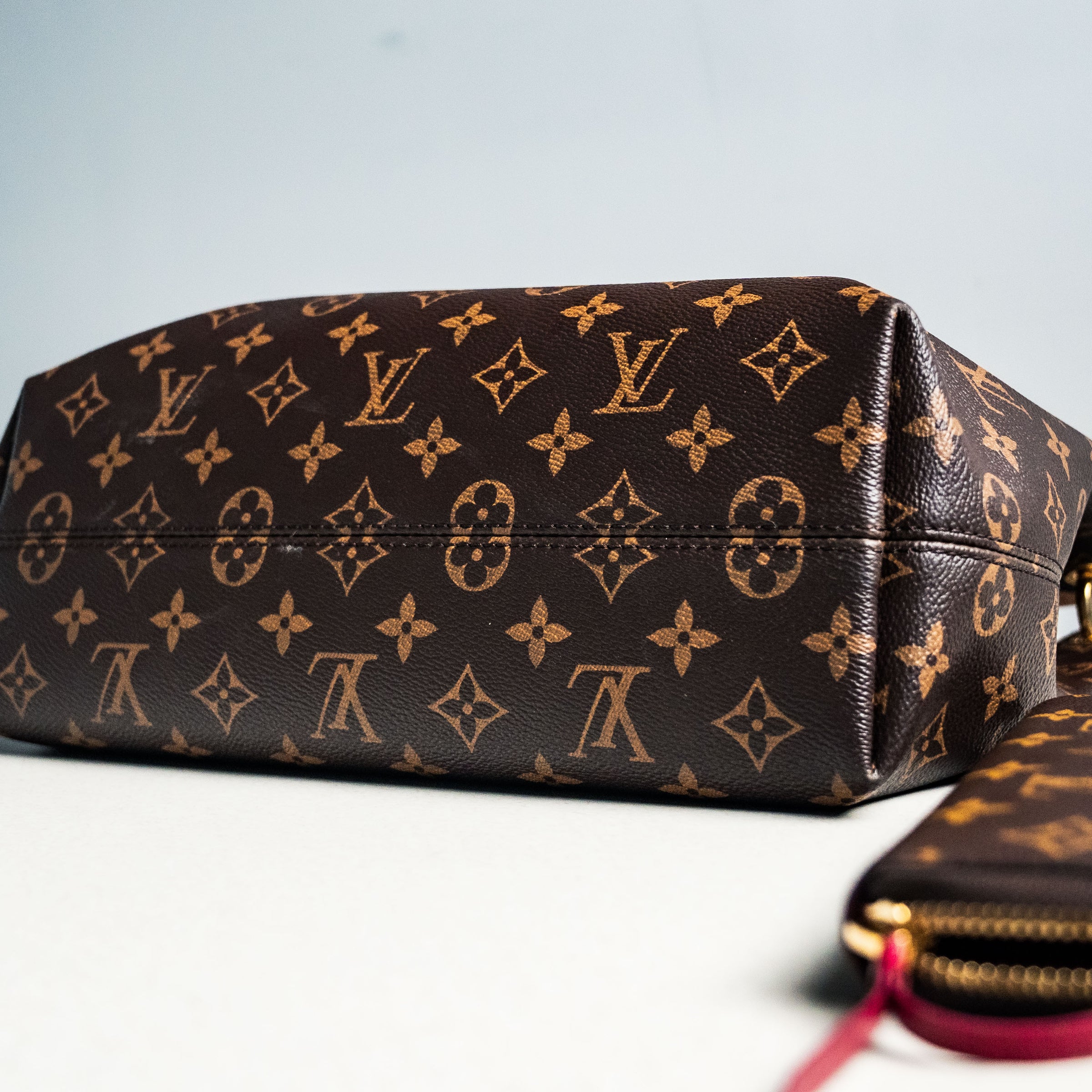 Louis Vuitton Monogram Graceful & Monogram Clemence Wallet Fuchsia Interior