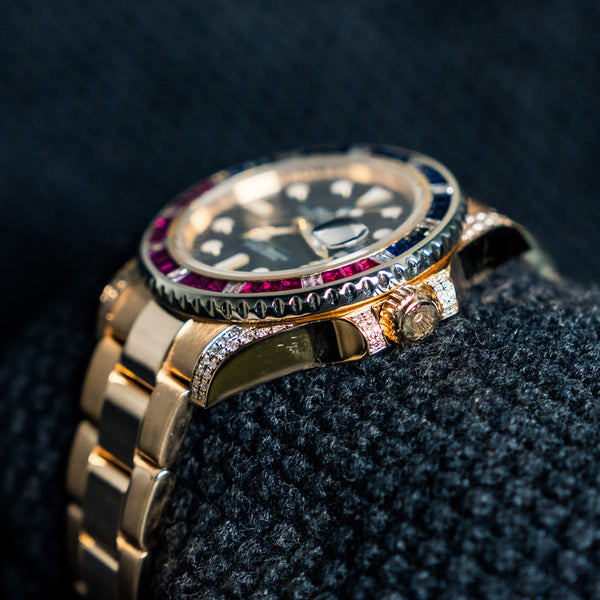 Rolex GMT-Master II “Saru Tribute” – 40mm Yellow Gold – Ref. 116718LN (Custom)