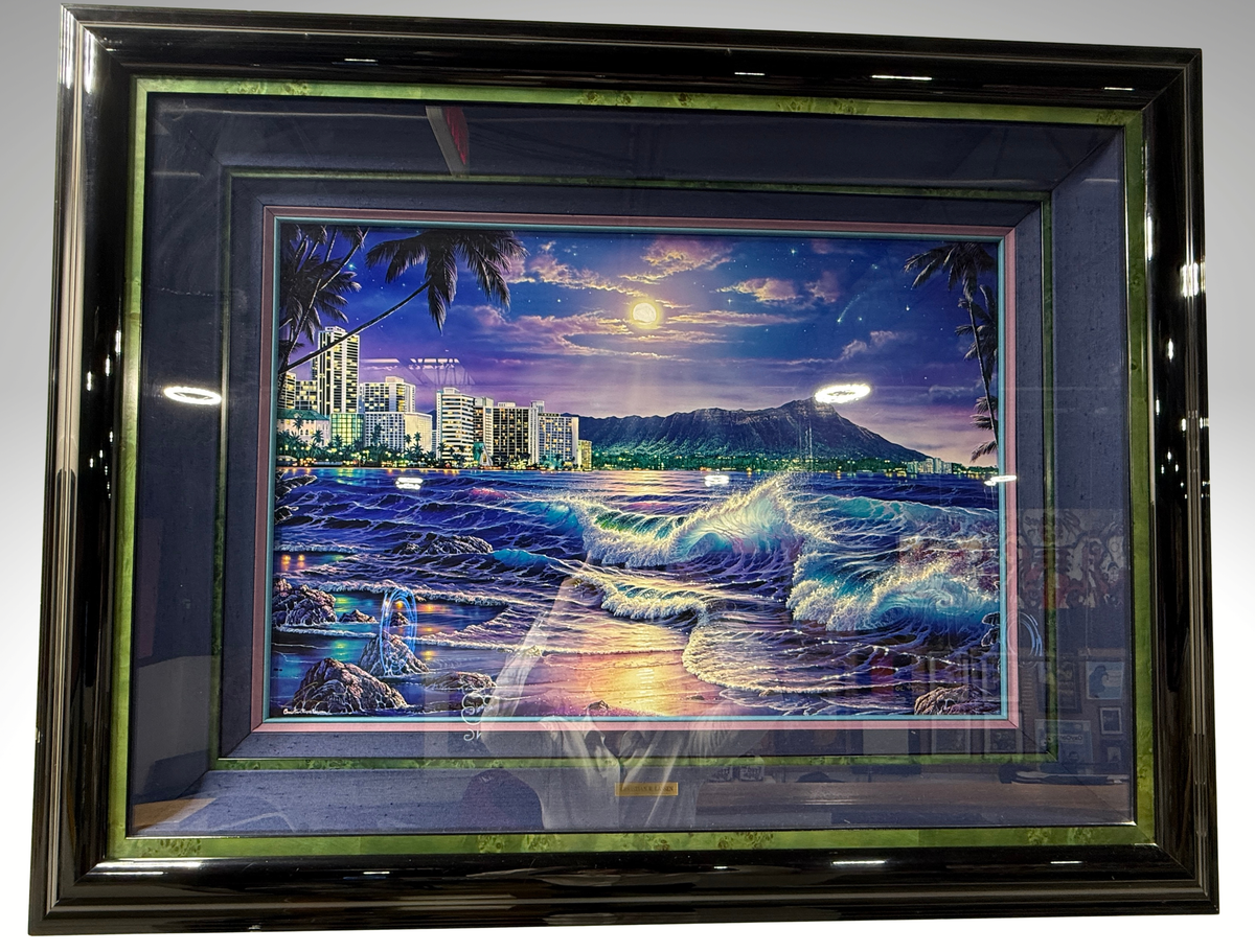 Original Christian Riese Lassen “Waikiki Romance” Lassengraph Num 94 of 300