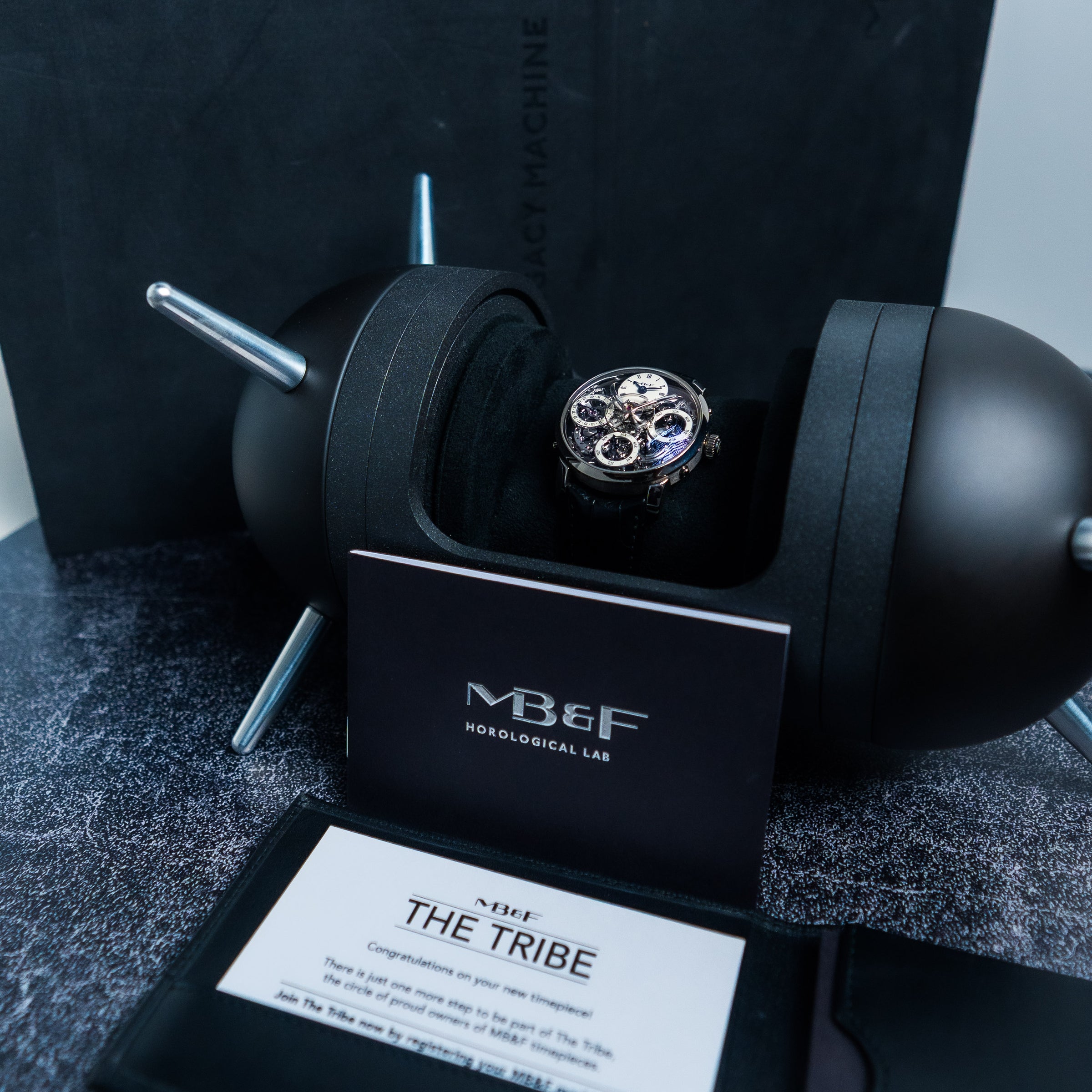 MB&F LEGACY MACHINE PERPETUAL CALENDAR – 44MM GREY DIAL WHITE GOLD – REF. 03.WL.B