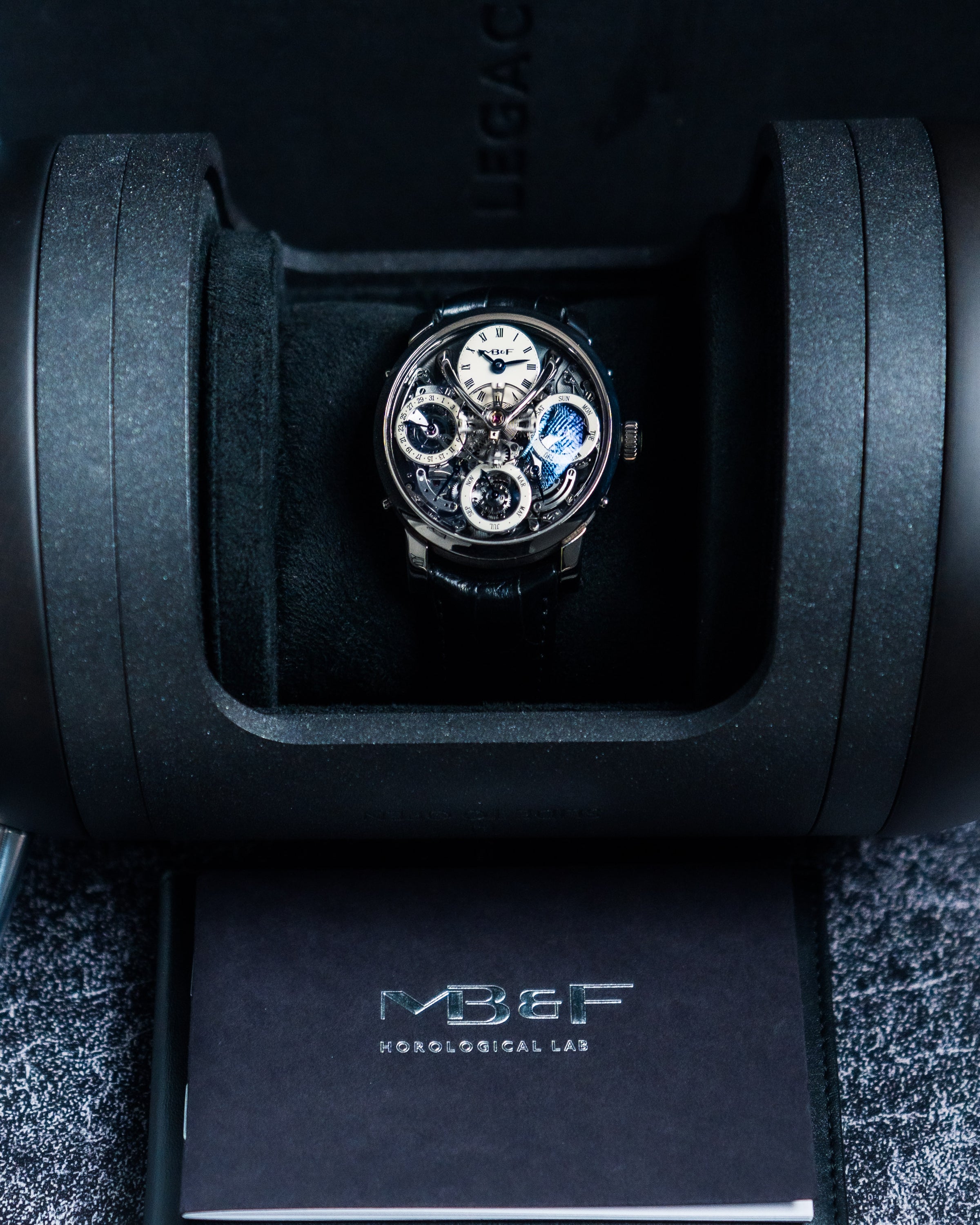 MB&F LEGACY MACHINE PERPETUAL CALENDAR – 44MM GREY DIAL WHITE GOLD – REF. 03.WL.B