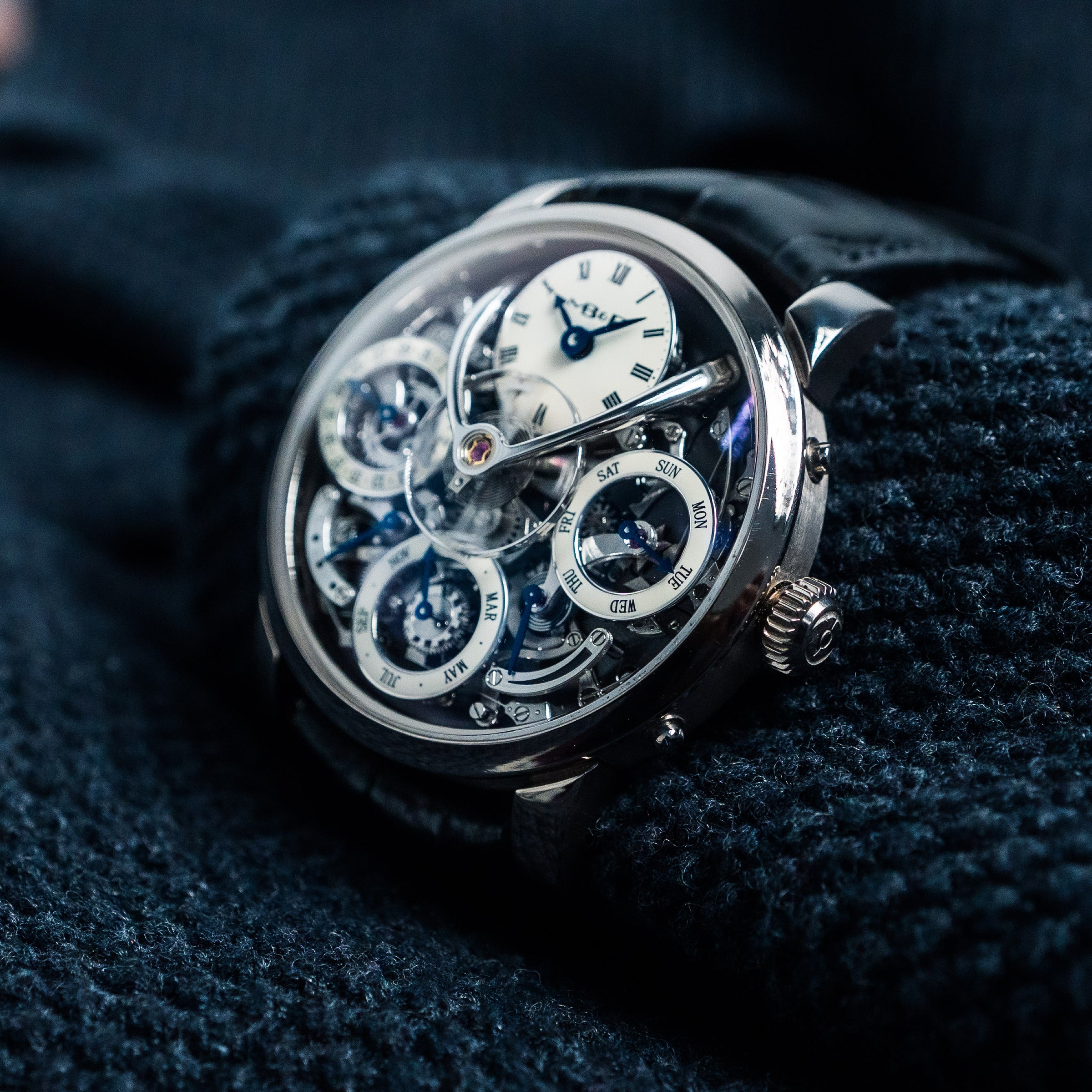 MB&F LEGACY MACHINE PERPETUAL CALENDAR – 44MM GREY DIAL WHITE GOLD – REF. 03.WL.B