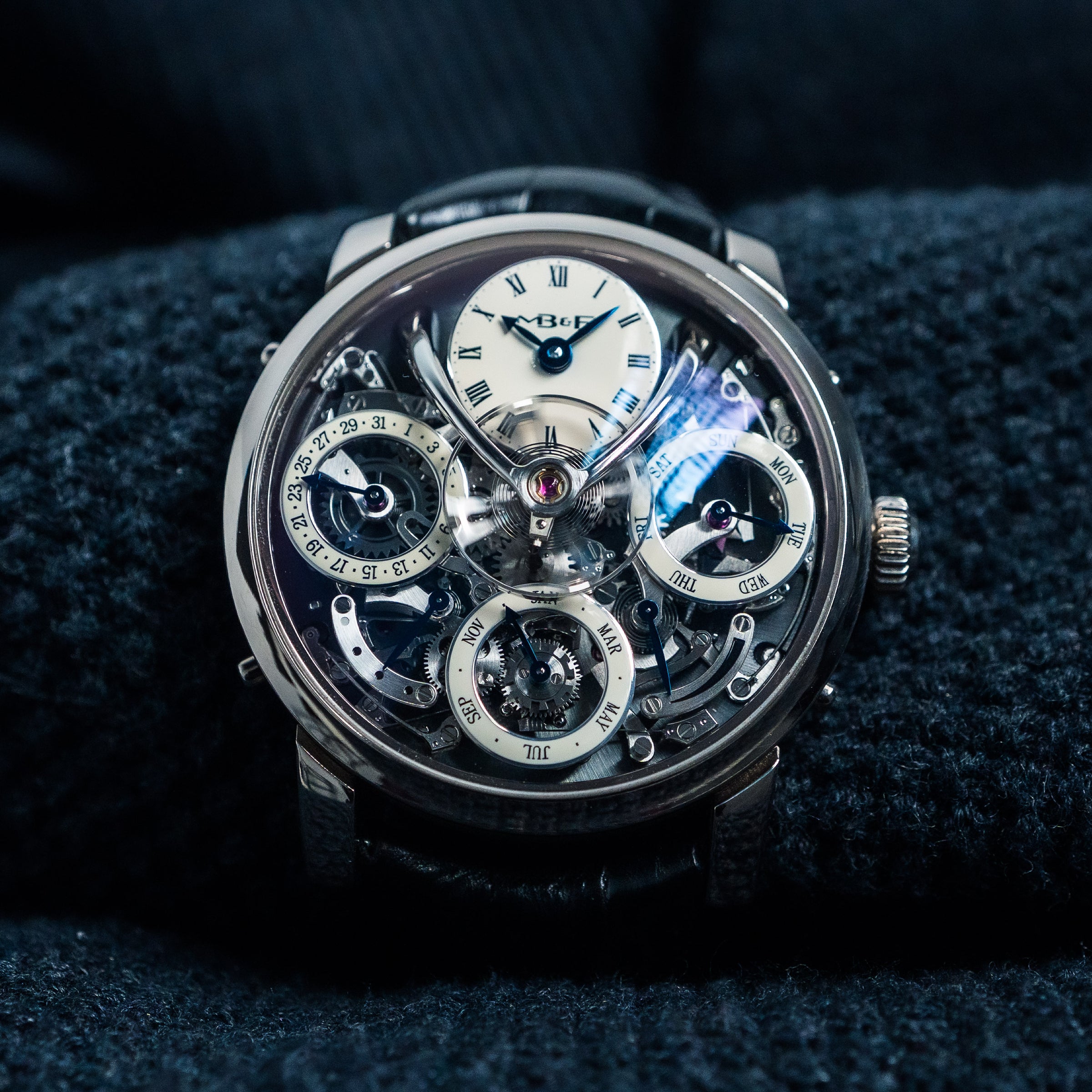 MB&F LEGACY MACHINE PERPETUAL CALENDAR – 44MM GREY DIAL WHITE GOLD – REF. 03.WL.B