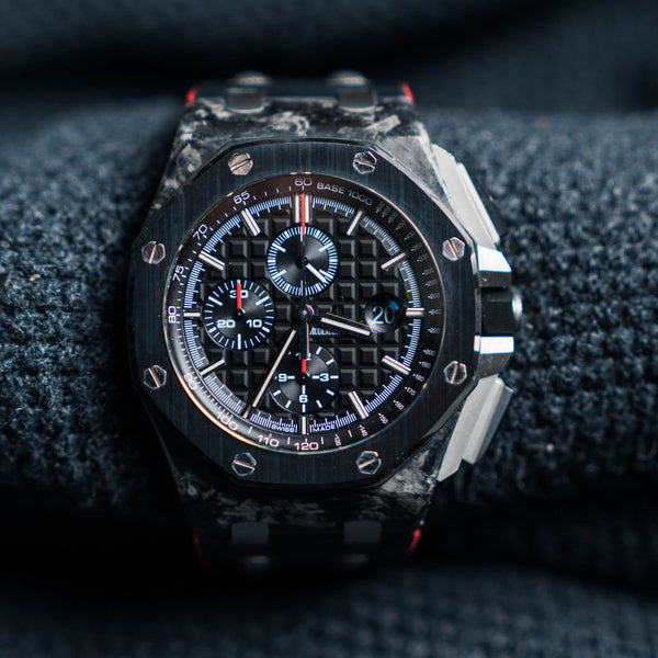 2015 Audemars Piguet Royal Oak Offshore Chronograph 26400AU.OO.A002CA.01 44mm Forged Carbon/Ceramic Black Dial