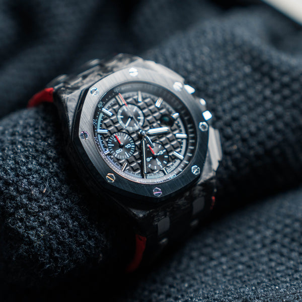 2015 Audemars Piguet Royal Oak Offshore Chronograph 26400AU.OO.A002CA.01 44mm Forged Carbon/Ceramic Black Dial