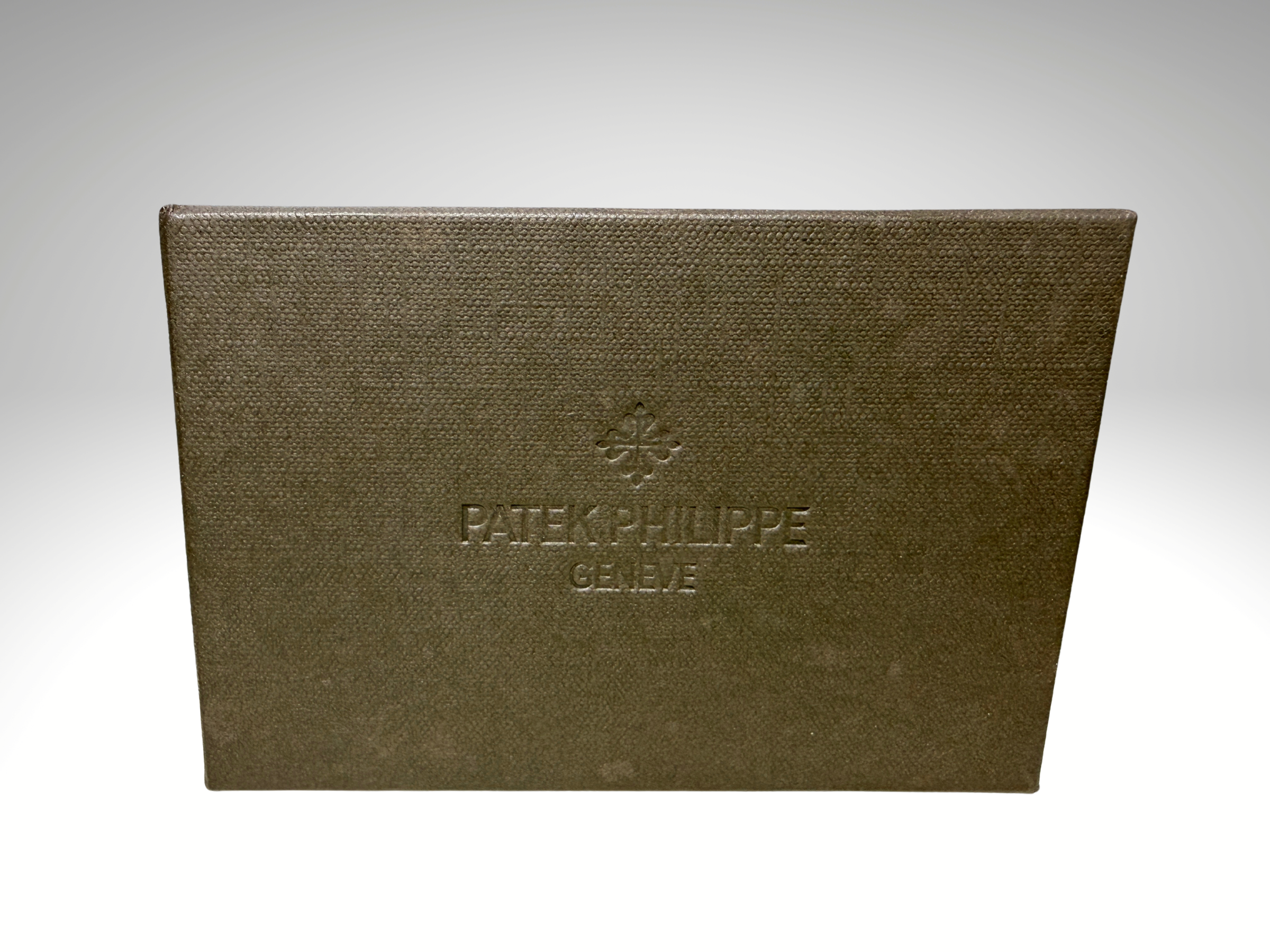 Patek Philippe Brown Leather Cardholder Wallet With Magnetic Closure
