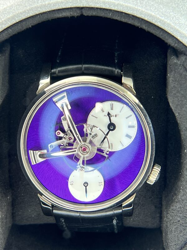 MB&F LM101 White Gold Purple